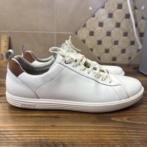 Cole Haan Men's Grand Plus Crosscourt Sneakers CD4 White/Tan Size US:10M